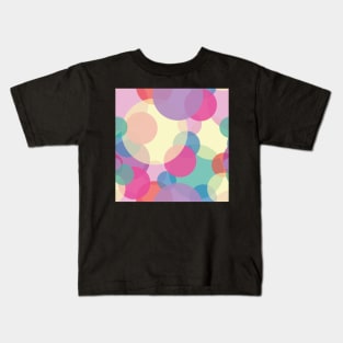 Transparent light pastel colors bubbles pattern Kids T-Shirt